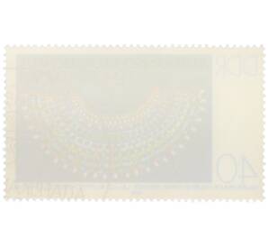 Почтовая марка 40 пфеннигов 1978 года Восточная Германия (ГДР) «Древнеафриканские художественные сокровища — Ожерелье из полудрагоценных камней и фаянса» — Фото №2