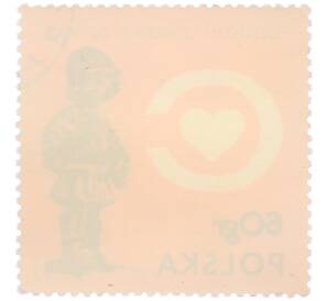 Почтовая марка 60 грошей 1972 года Польша «Центр здоровья ребенка — Маленький солдат (скульптура)» — Фото №2