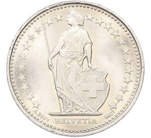 1/2 франка 2009 года Швейцария — Фото №2