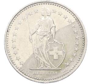 1/2 франка 2000 года Швейцария — Фото №2