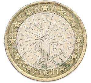 1 евро 2001 года Франция — Фото №1