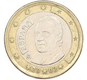 1 евро 2002 года Испания — Фото №1