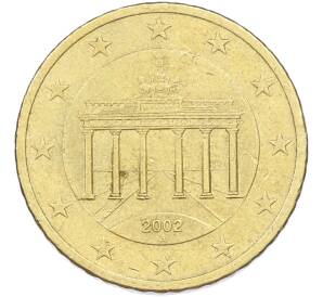 50 евроцентов 2002 года A Германия — Фото №1