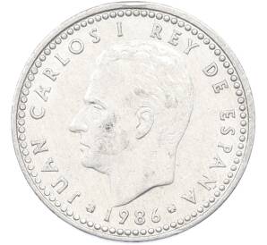 1 песета 1986 года Испания — Фото №1