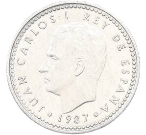 1 песета 1987 года Испания — Фото №1