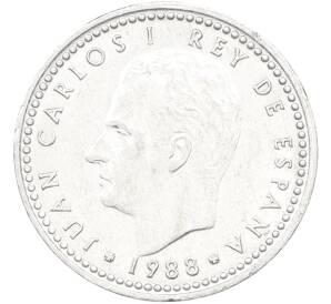 1 песета 1988 года Испания — Фото №1