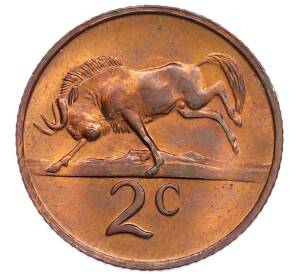 2 цента 1970 года ЮАР — Фото №1