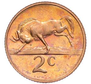 2 цента 1973 года ЮАР — Фото №1