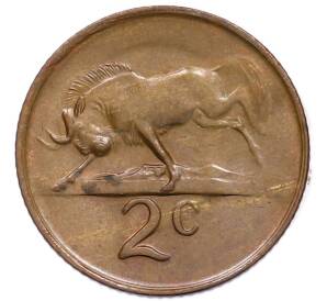 2 цента 1976 года ЮАР «Окончание президентства Якобуса Йоханнеса Фуше» — Фото №2