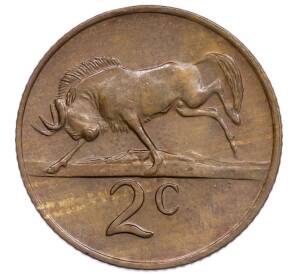 2 цента 1979 года ЮАР «Окончание президентства Николааса Дидерихса» — Фото №2