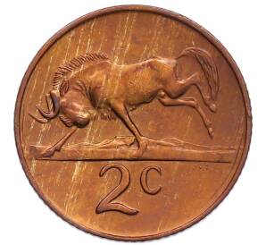 2 цента 1979 года ЮАР «Окончание президентства Николааса Дидерихса» — Фото №2