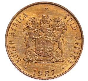 2 цента 1987 года ЮАР — Фото №2