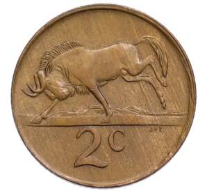 2 цента 1990 года ЮАР — Фото №1