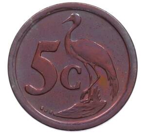 5 центов 1993 года ЮАР — Фото №1