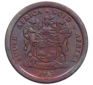 5 центов 1993 года ЮАР — Фото №2