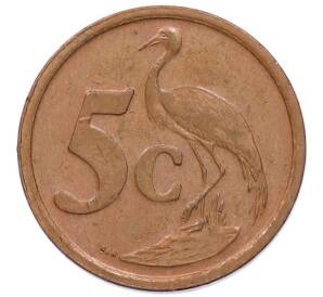 5 центов 2004 года ЮАР — Фото №1