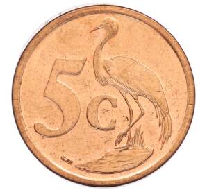 5 центов 2008 года ЮАР — Фото №1