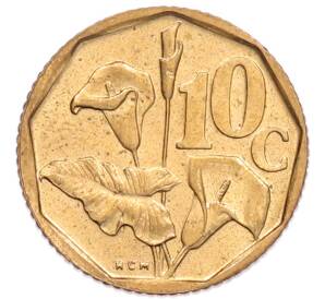 10 центов 1995 года ЮАР — Фото №1