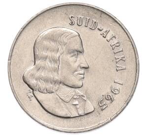 5 центов 1965 года ЮАР — Надпись на африкаанс языке (SUID-AFRIKA) — Фото №2