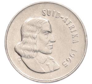 5 центов 1965 года ЮАР — Надпись на африкаанс языке (SUID-AFRIKA) — Фото №2