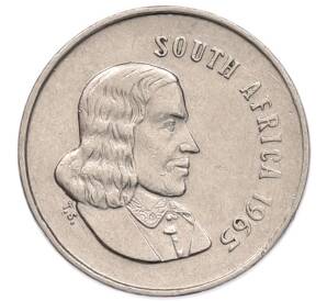 5 центов 1965 года ЮАР — Надпись на английском языке (SOUTH AFRICA) — Фото №2