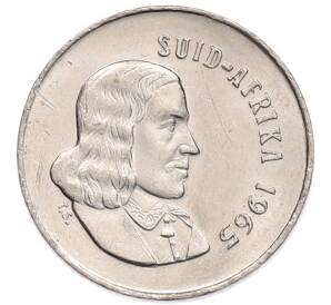 5 центов 1965 года ЮАР — Надпись на африкаанс языке (SUID-AFRIKA) — Фото №2