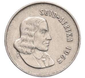 5 центов 1965 года ЮАР — Надпись на африкаанс языке (SUID-AFRIKA) — Фото №2