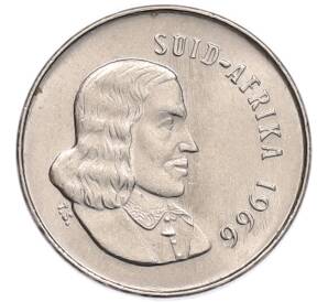 5 центов 1966 года ЮАР — Надпись на африкаанс языке (SUID-AFRIKA) — Фото №2