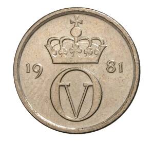 10 эре 1981 года Норвегия — Фото №1
