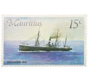 Почтовая марка 15 центов 1976 года Маврикий «Почтовый флот — Secunder» — Фото №1