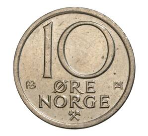10 эре 1976 года Норвегия — Фото №2