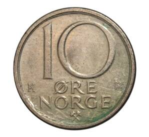 10 эре 1985 года Норвегия — Фото №2
