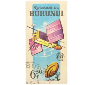 Почтовая марка 6.5 франков 1965 года Бурунди «Спутники» — Фото №1
