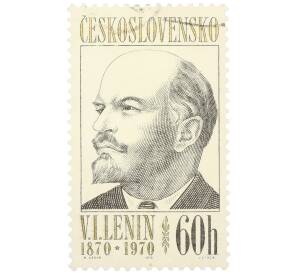 Почтовая марка 60 геллеров 1970 года Чехословакия «100 лет со дня рождения Владимира Ильича Ленина» — Фото №1