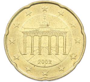 20 евроцентов 2002 года J Германия — Фото №1