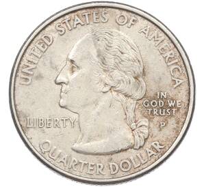 1/4 доллара (25 центов) 2000 года P США «Штаты и территории — Штат Нью-Гемпшир» — Фото №2