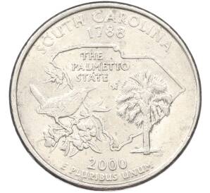 1/4 доллара (25 центов) 2000 года P США «Штаты и территории — Штат Южная Каролина» — Фото №1