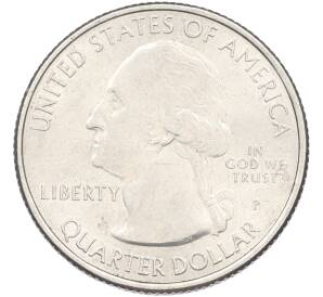 1/4 доллара (25 центов) 2017 года P США «Национальные парки — №36 Национальный парк Эффиджи Маундс (Фигурные Курганы)» — Фото №2