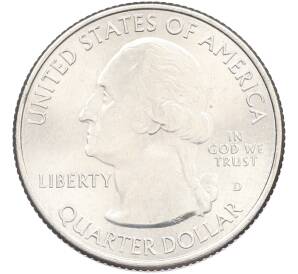 1/4 доллара (25 центов) 2016 года D США «Национальные парки — №31 Национальный лес Шоуни» — Фото №2