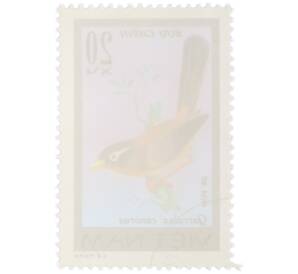 Почтовая марка 20 су 1978 года Вьетнам «Певчие птицы - Китайская хвамей (Garrulax canorus)» — Фото №2