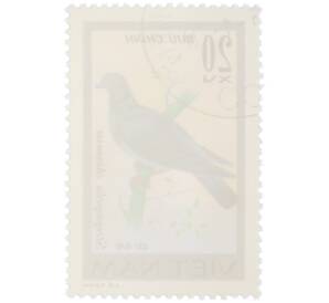 Почтовая марка 20 су 1978 года Вьетнам «Певчие птицы - Пятнистая горлица (Streptopelia chinensis)» — Фото №2