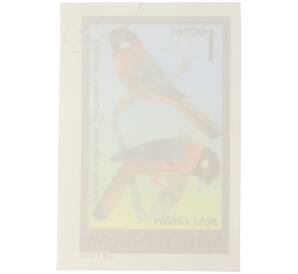 Почтовая марка 1 донг 1978 года Вьетнам «Певчие птицы - Ошейниковая кустарница (Garrulax yersini)» (Без перфорации) — Фото №2