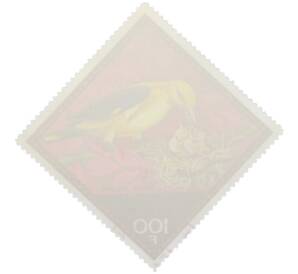 Почтовая марка 100 франков 1976 года Гвинея «Птицы - Обыкновенная иволга (Oriolus oriolus)» — Фото №2