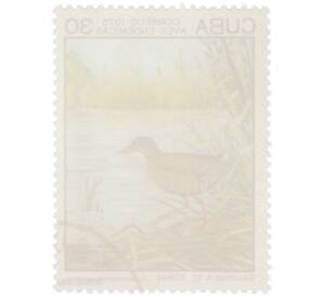 Почтовая марка 30 сентаво 1975 года Куба «Эндемичные птицы — Сапатский погоныш» — Фото №2