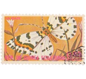 Почтовая марка 0.55 экуэле 1974 года Экваториальная Гвинея «Бабочки» — Фото №1