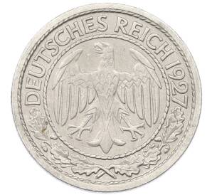 50 рейхспфеннигов 1927 года J Германия — Фото №1