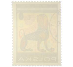 Почтовая марка 1 злотый 1976 года Польша «День марки 1976 — Коринфские вазы (Лев)» — Фото №2