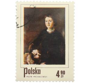 Почтовая марка 4.90 злотых 1974 года Польша «Дети в польской живописи — Сын художника Тадеуш» — Фото №1