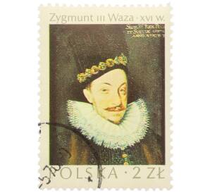 Почтовая марка 2 злотых 1974 года Польша «Шедевры польского искусства — Портрет короля Сигизмунда III Вазы» — Фото №1
