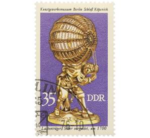 Почтовая марка 35 пфеннигов 1976 года Восточная Германия (ГДР) «Историческое художественное ремесло — Носильщик» — Фото №1